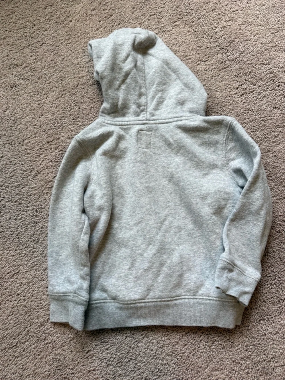 GAP Kids Heather Gray Hoodie with Navy Logo